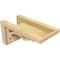 Ekena Millwork 8"W x 16"D x 8"H Wide Sheridan Rough Cedar Woodgrain TimberThane Corbel, Primed Tan CORUR08X16X08SHERCPR - alternate 3